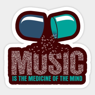 MUSIC MEDICINE Sticker